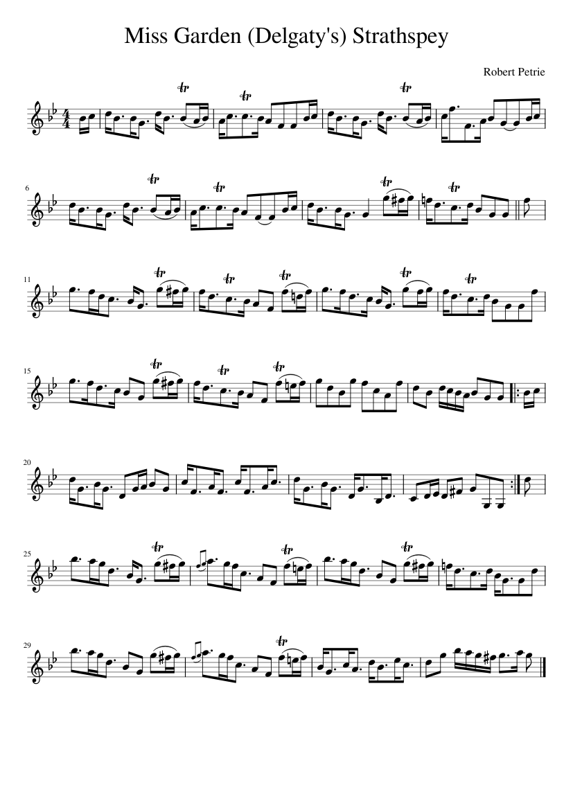Miss Garden (Delgaty's) Strathspey