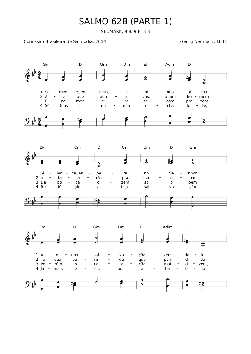 Salmo 62B (Parte 1)