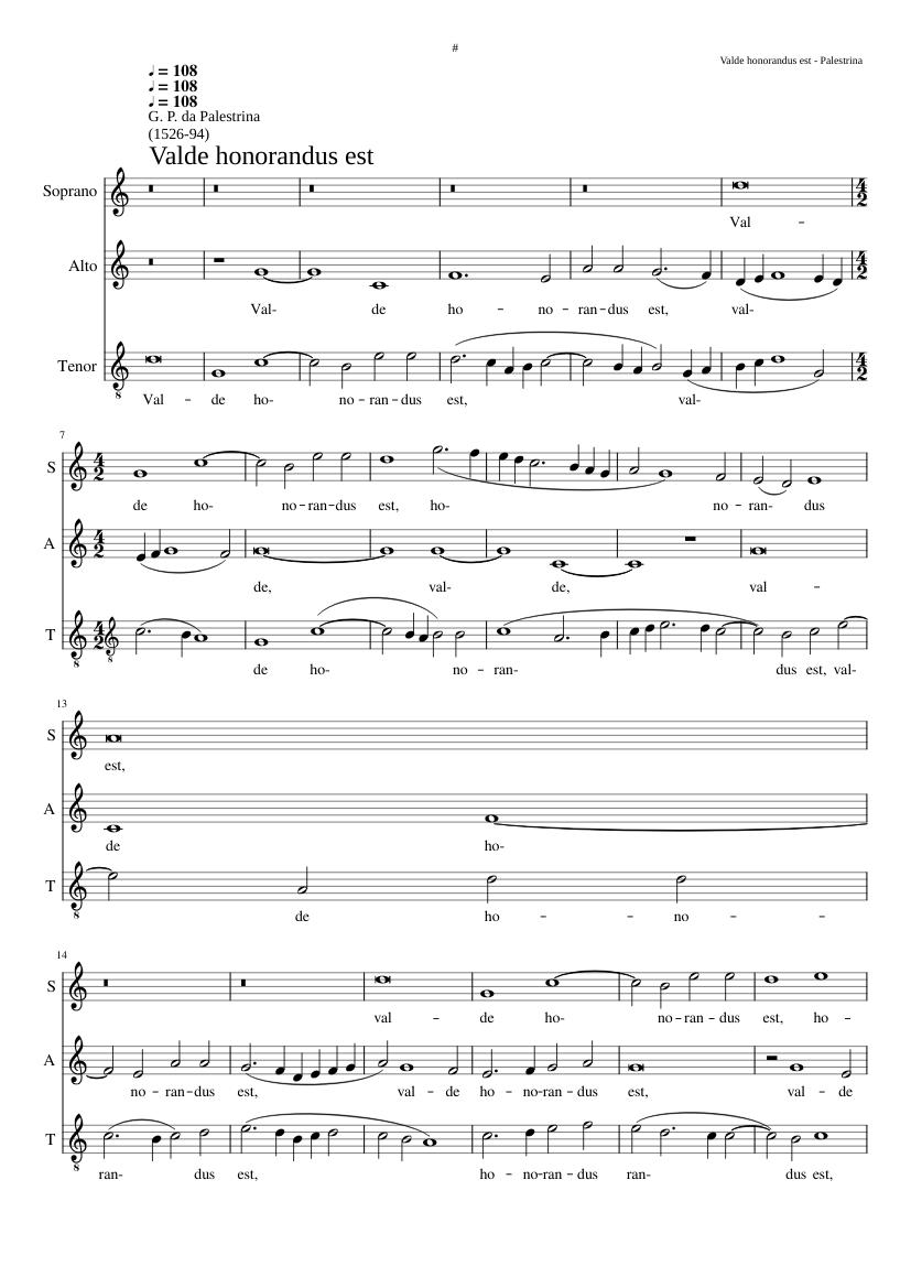 Valde honorandus est