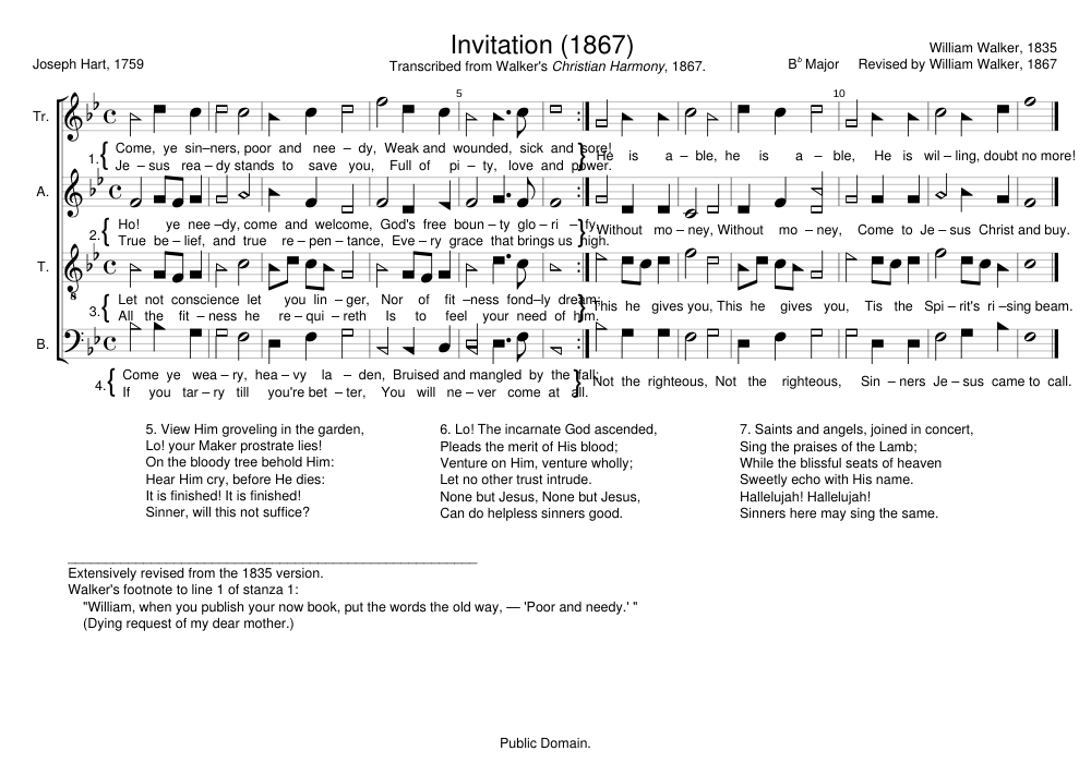 Invitation - William Walker
