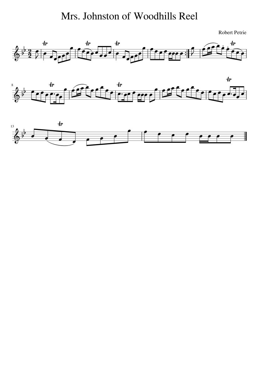 Mrs. Johnston of Woodhills Reel