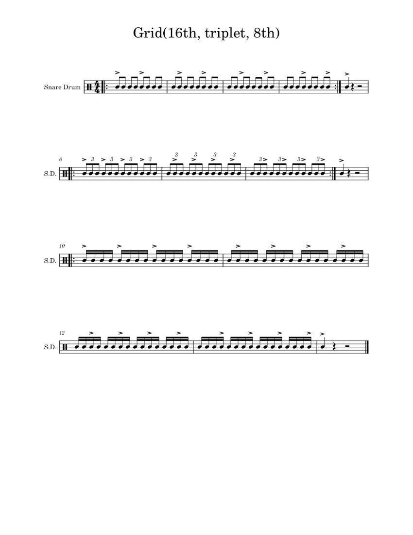 Grid 16th, triplet, 8th - piano tutorial