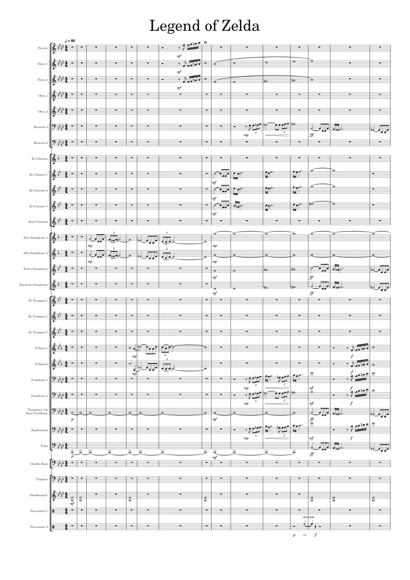 The legend of zelda main theme – Koji Kondo Legend of Zelda Sheet music