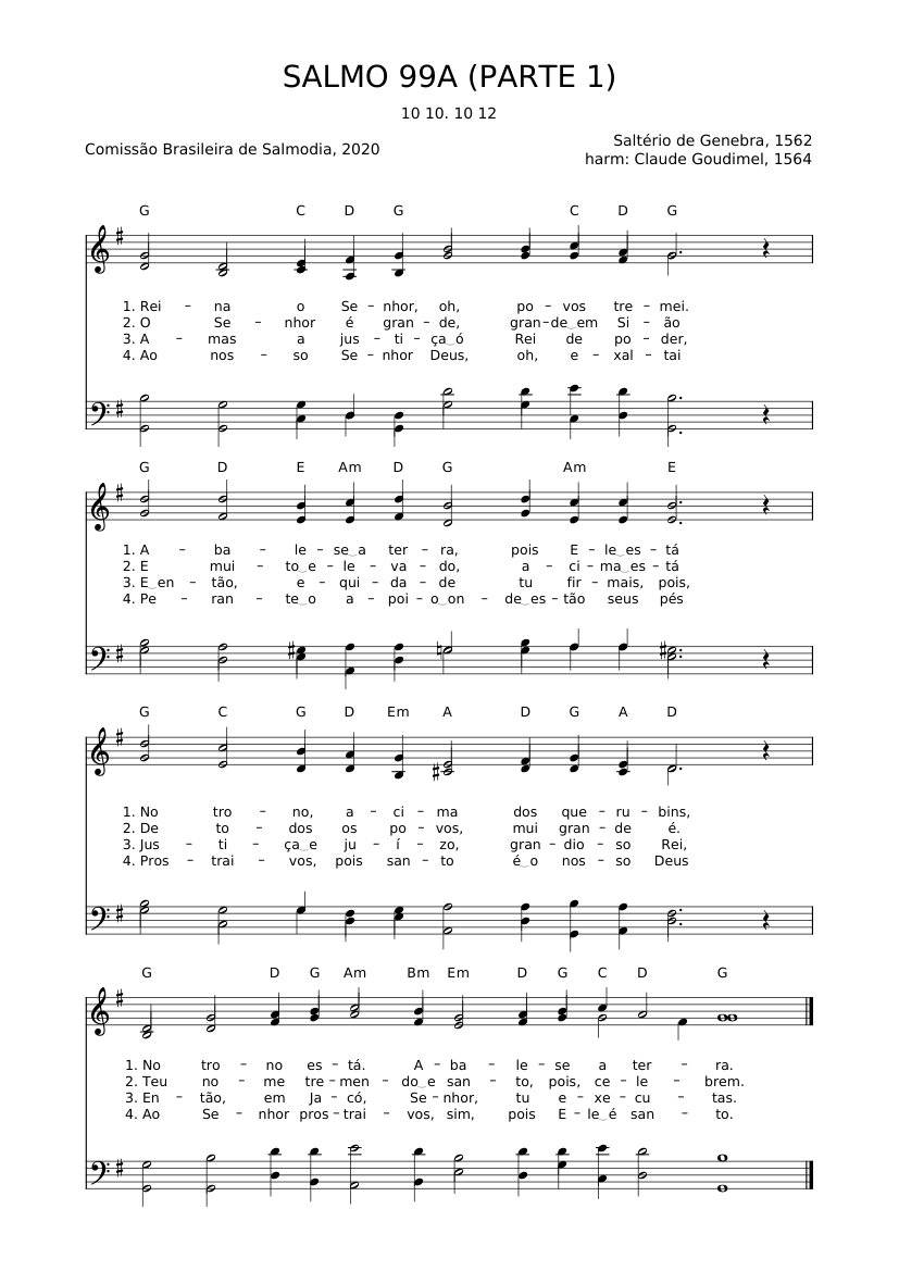 Salmo 99A (Parte 1)