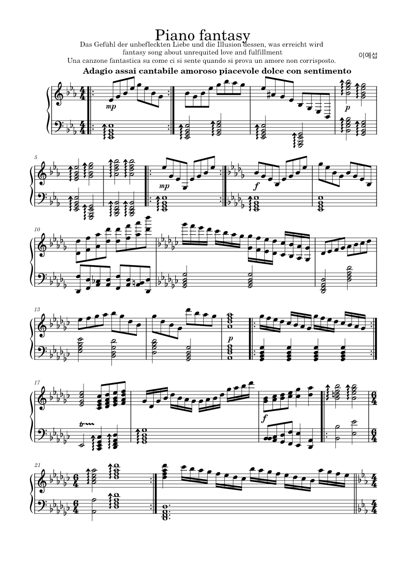 Partition De Piano : Fantasies And Delusions - œuvres Pour Piano Solo - Recueil De Pièces Originales