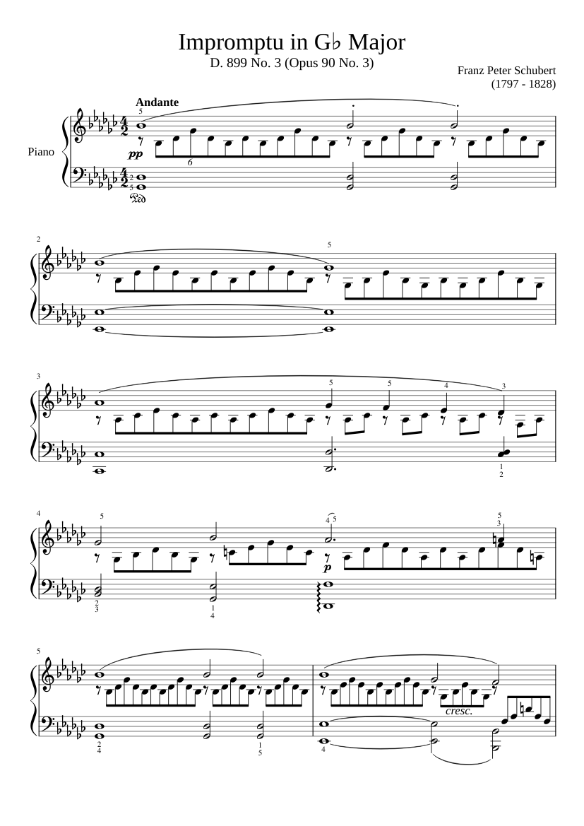 Impromptu in Gâ Major
