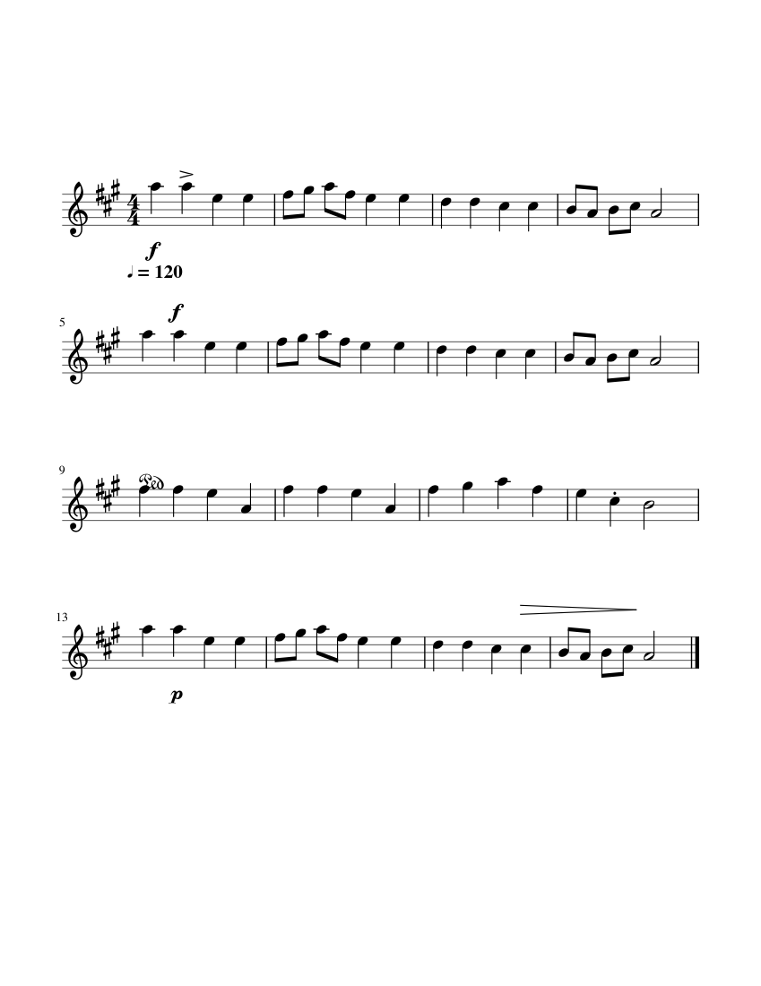 Allegro Violin Sheet Music for Voice (other) (Solo) | MuseScore.com
