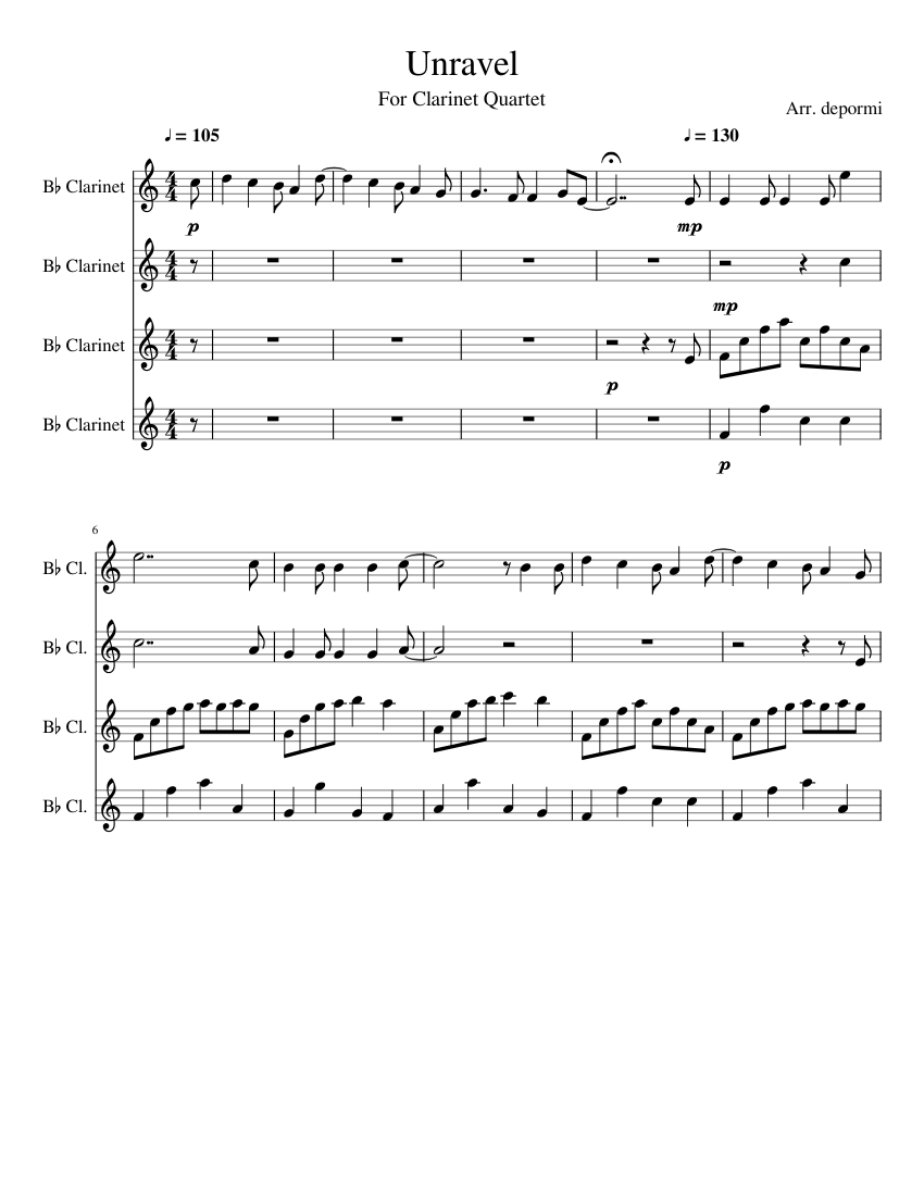 Reprise ... (from Spirited Away) Sheet Music | Joe Hisaishi | Clarinet Solo