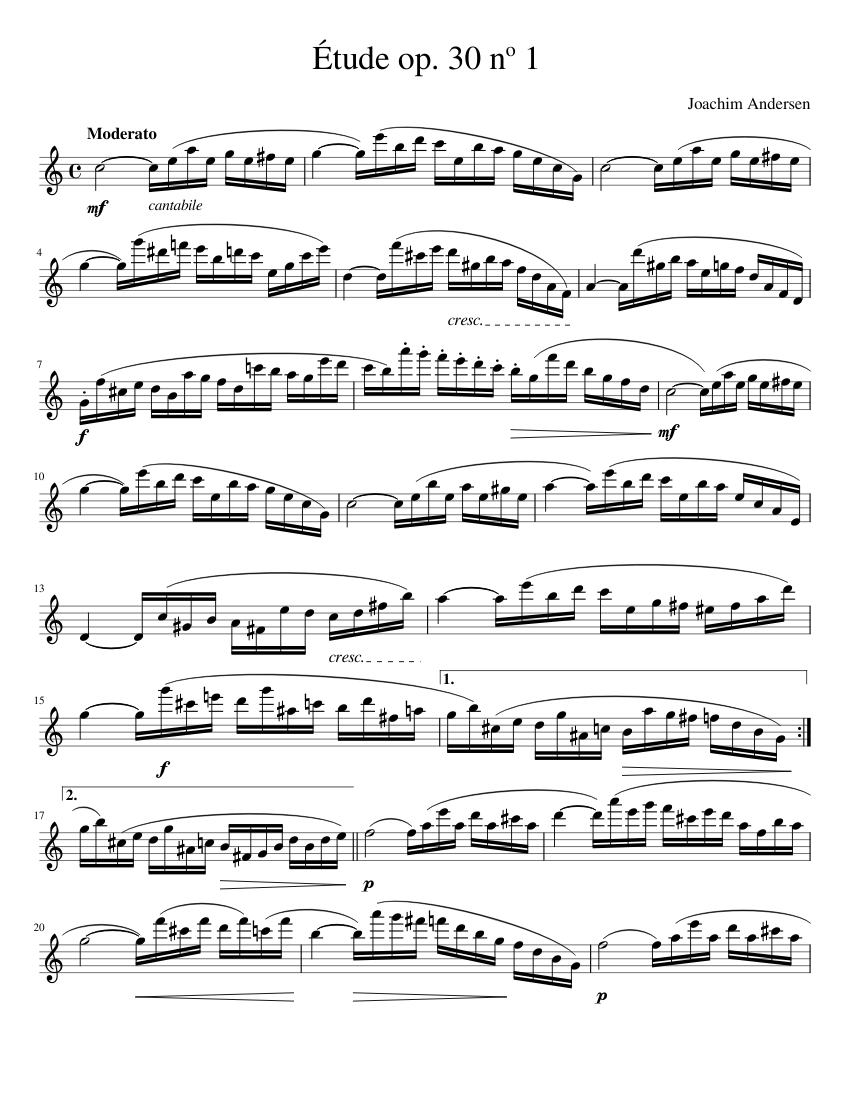 24 Etudes for Flute Op.30