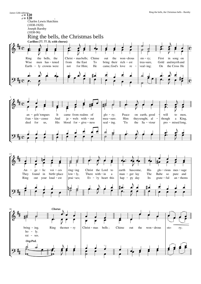 Ring the bells the Christmas bells