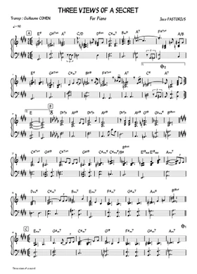 Free three views of a secret by Jaco Pastorius sheet music | Download PDF  or print on Musescore.com