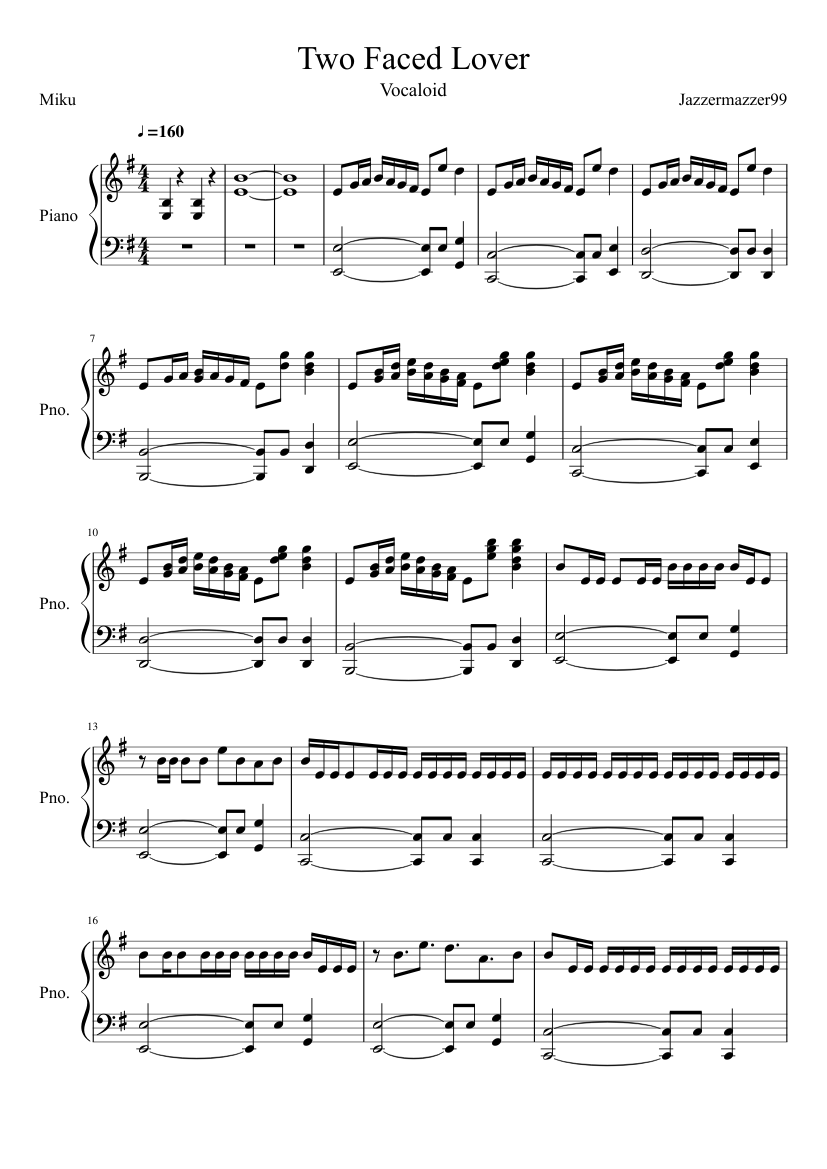 その他 Double Score Nekozilla [LFZ Remix] – Different Heaven Sheet Music for Piano