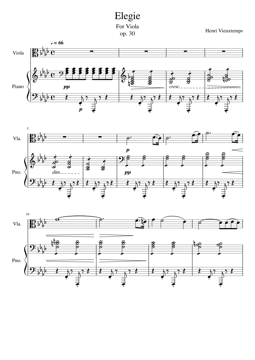 Elegie in F minor op. 30