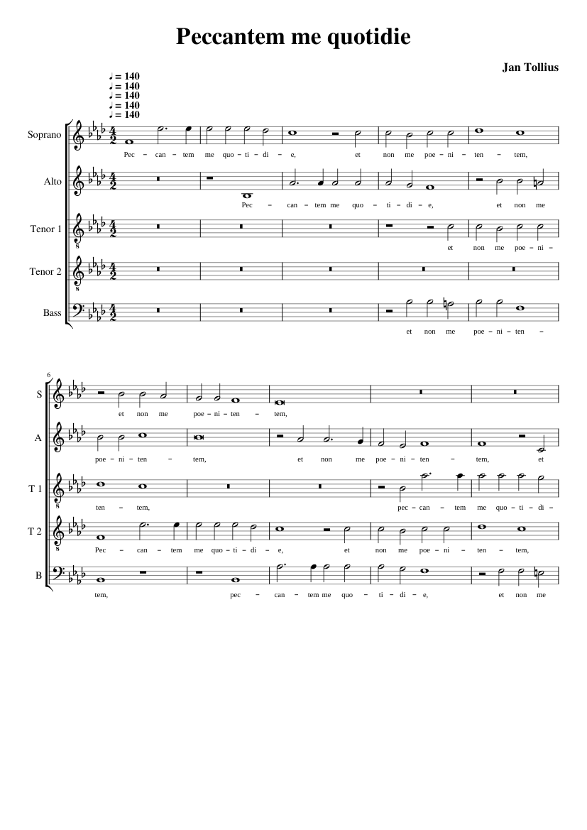 Peccantem me quotidie