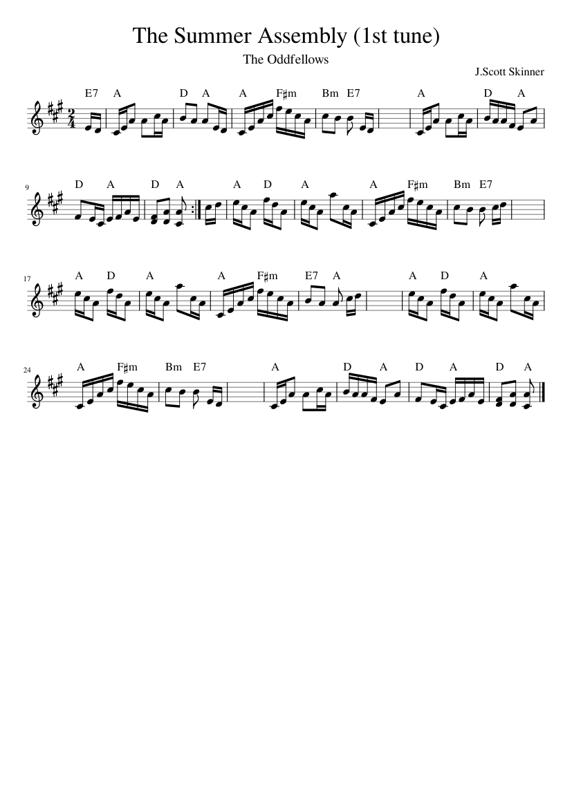 The Summer Assembly (1st tune)