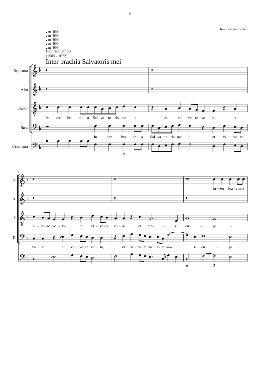 Inter brachia Salvatoris mei SWV 82