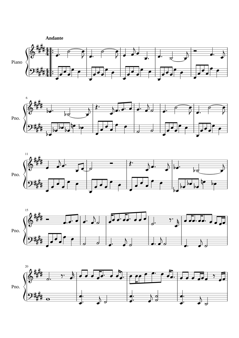 The polar express - believe Sheet music for Piano (Solo) | Musescore.com