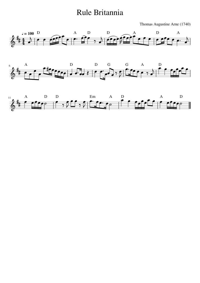 Rule Britannia