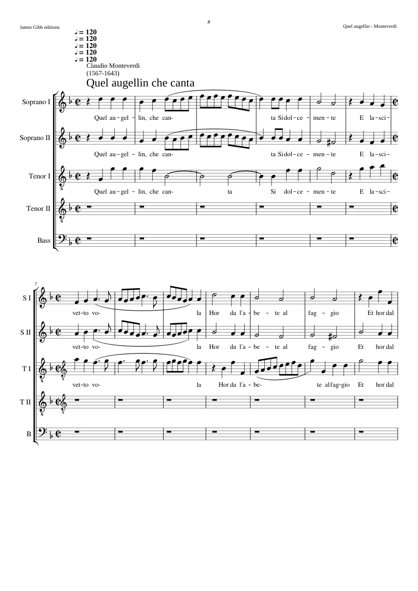 Quel augellin che canta