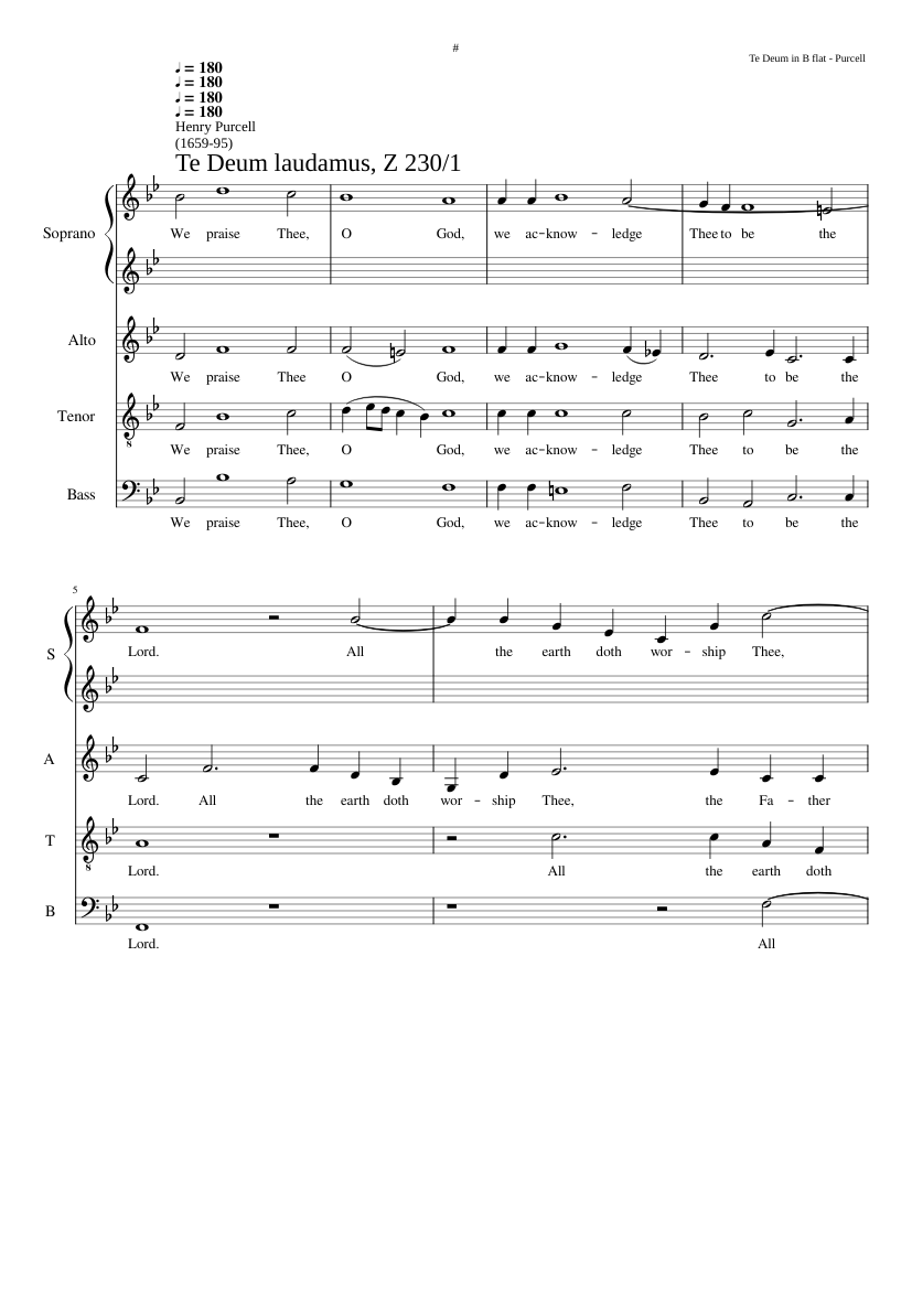 Te Deum Z 230/1