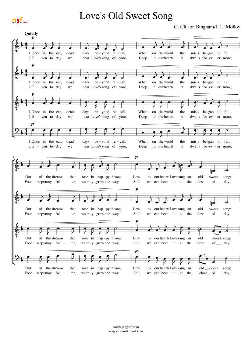 Love's Old Sweet Song