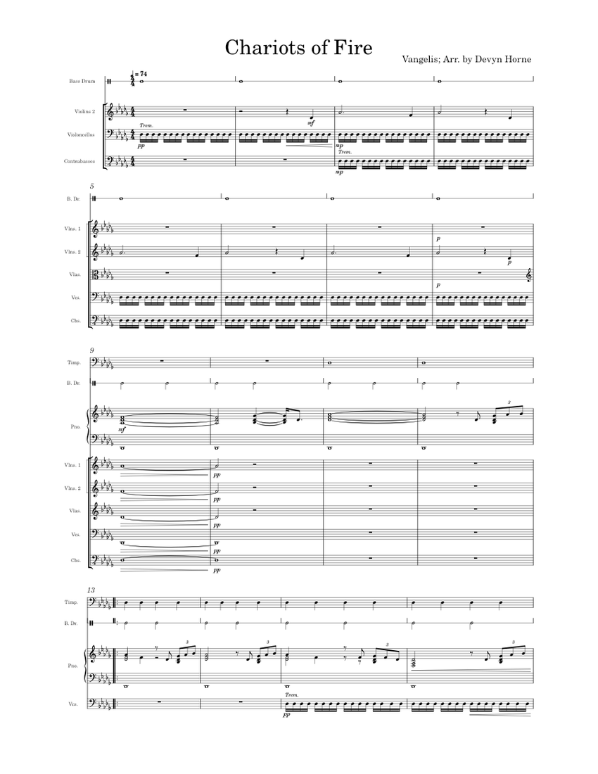 Chariots of Fire – Vangelis - piano tutorial