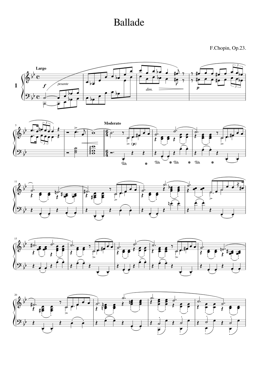 Ballade No.1 Op.23