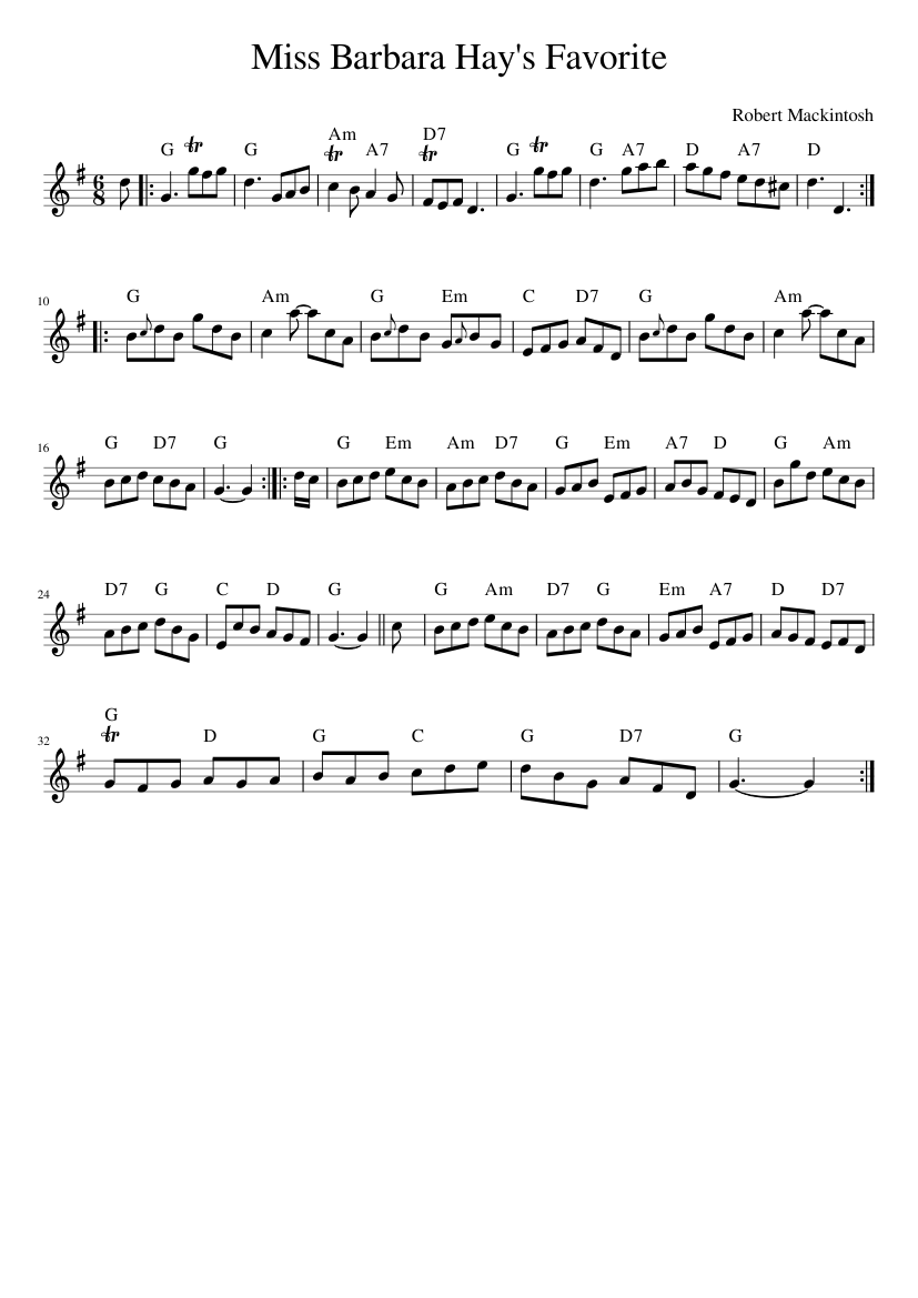 Miss Barbara Hay's Favorite