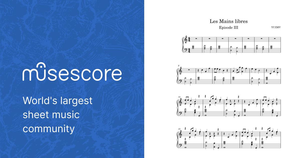 Les mains libres – YUZMV Les Mains libres Sheet music for Piano (Solo) Easy  | Musescore.com
