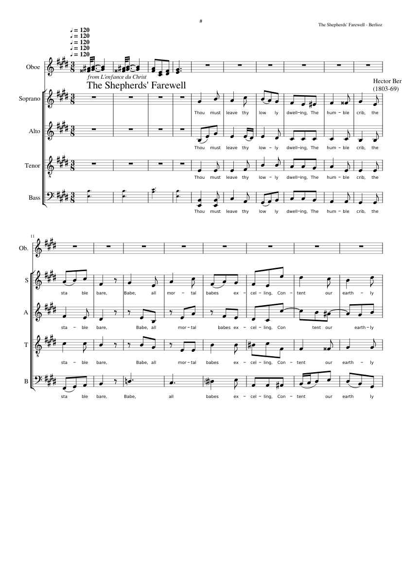L'adieu des bergers from L'Enfance du Christ Op. 25