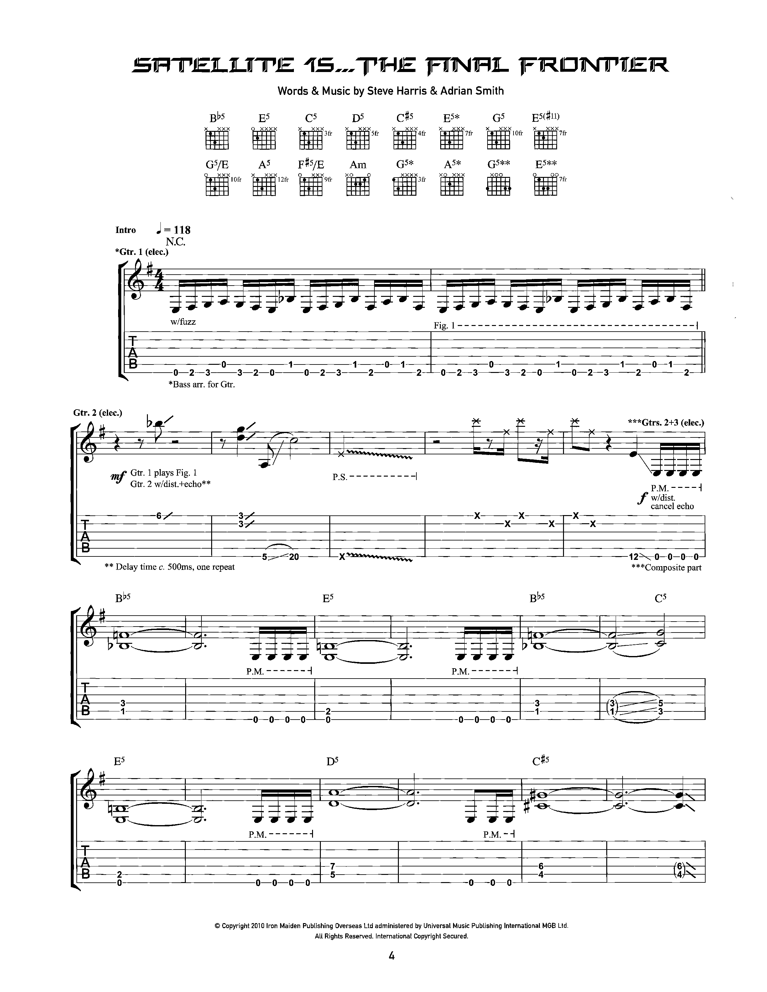 Play Official version of Satellite 15 the final frontier Sheet