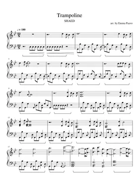 Free Trampoline by SHAED sheet music | Download PDF or print on  Musescore.com