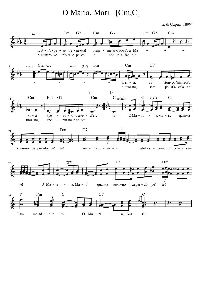 O Maria Mari [CmC]