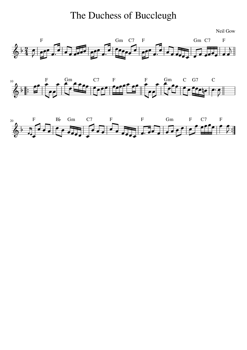 The Duchess of Buccleugh