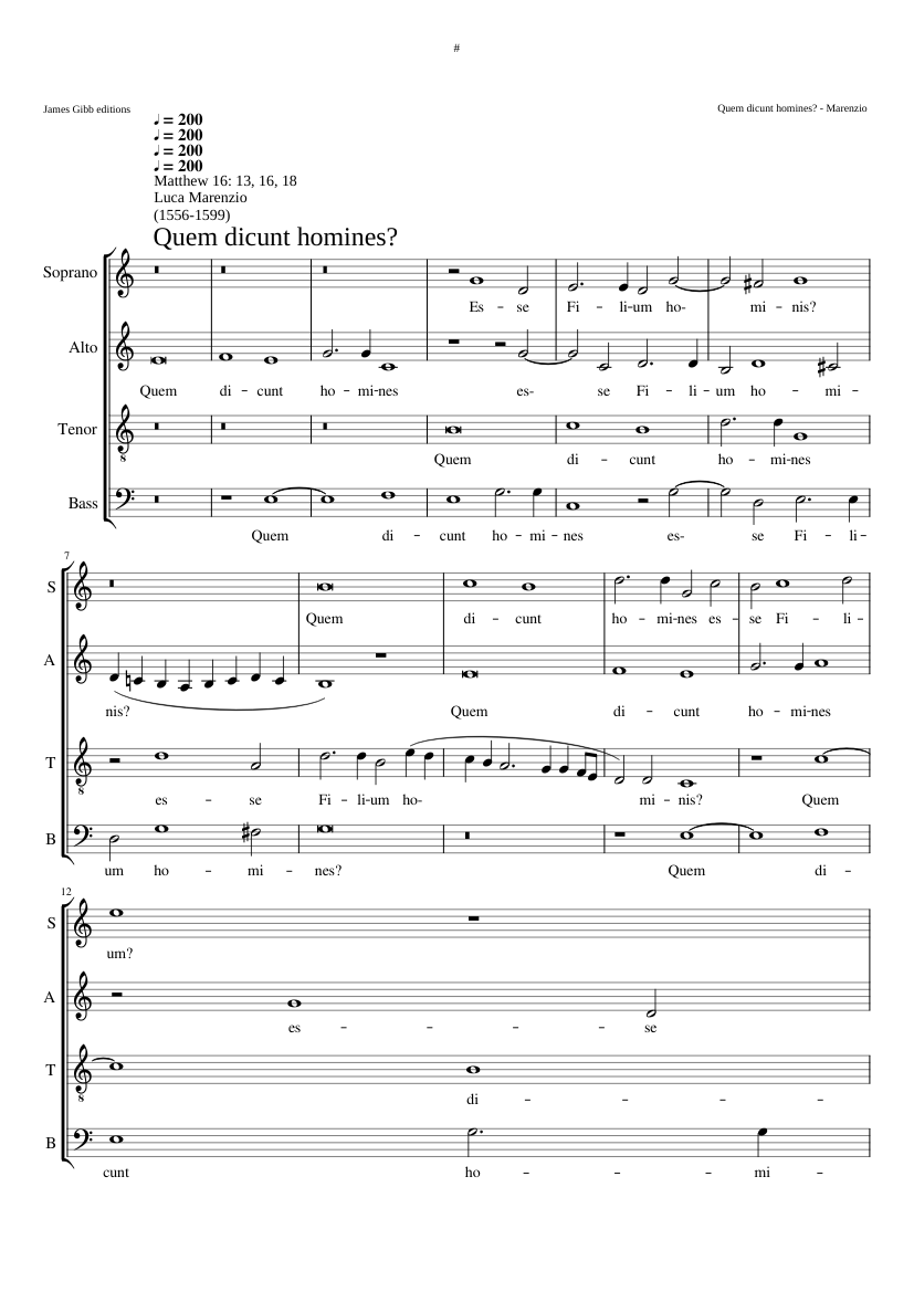 Quem dicunt homines?