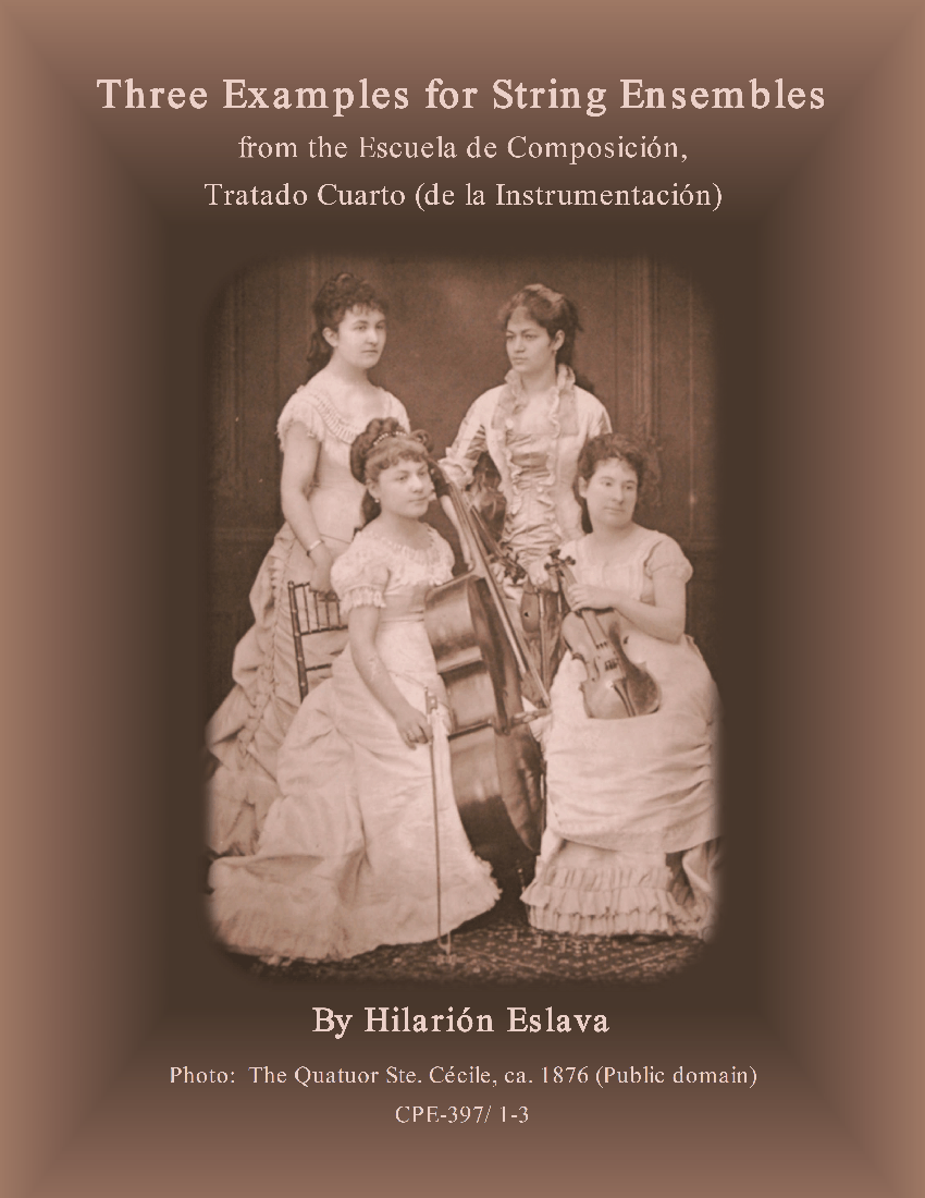 Three Examples for String Ensembles - Hilarión Eslava Sheet music for ...