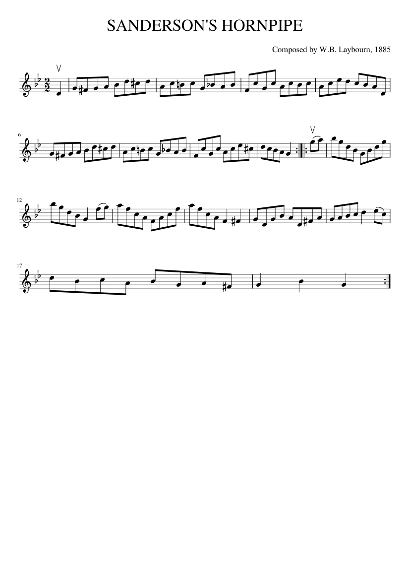 SANDERSON'S HORNPIPE