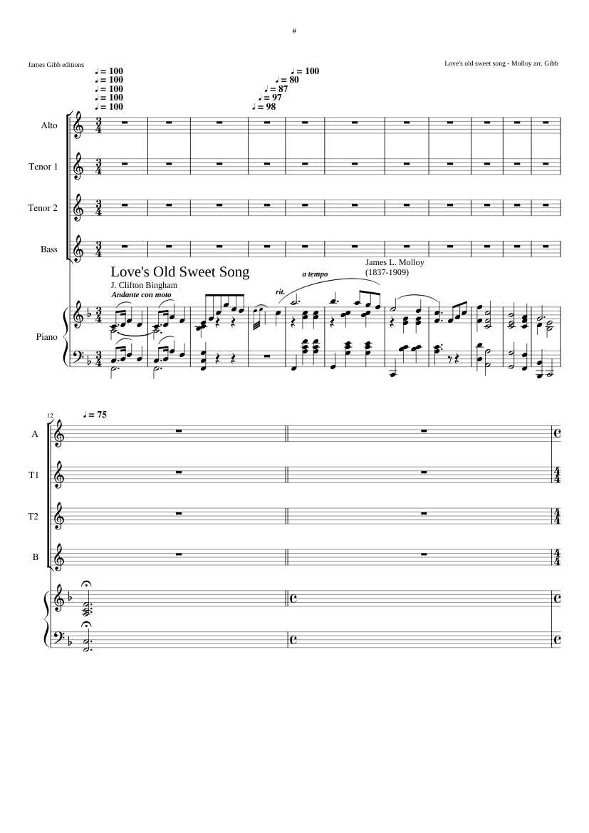 Love's Old Sweet Song