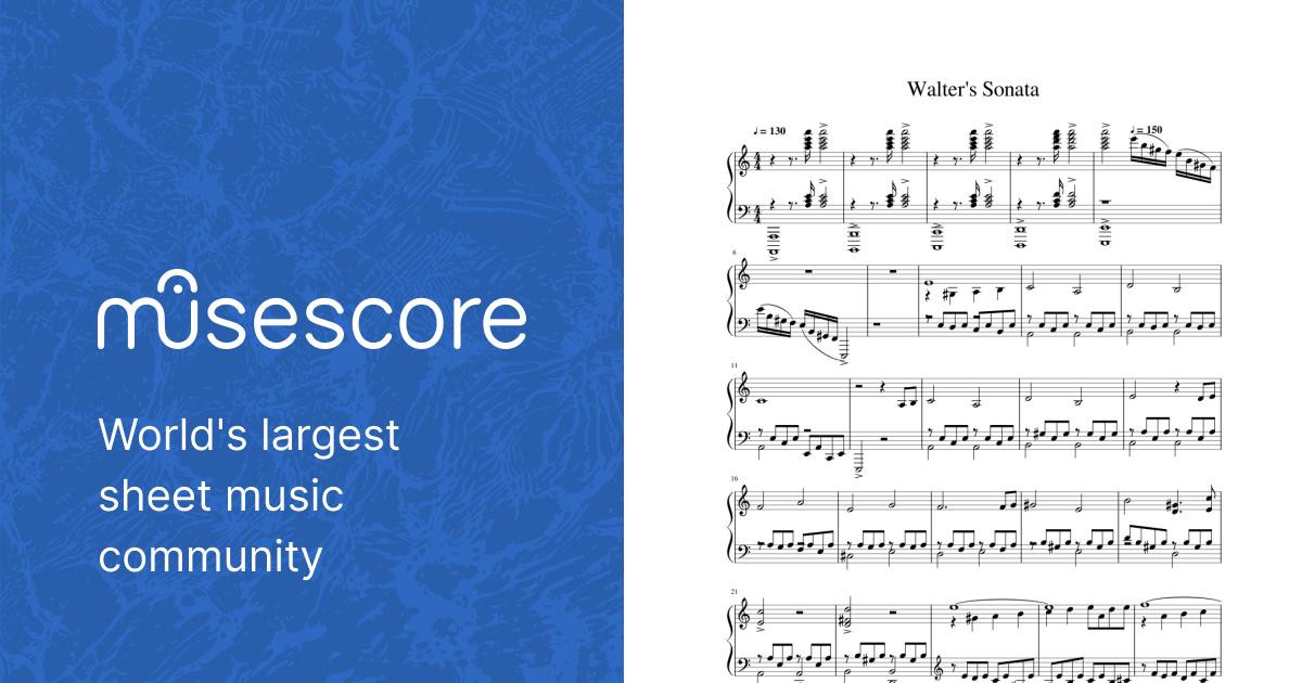 Walter s Sonata Sheet music for Piano (Solo) | Musescore.com