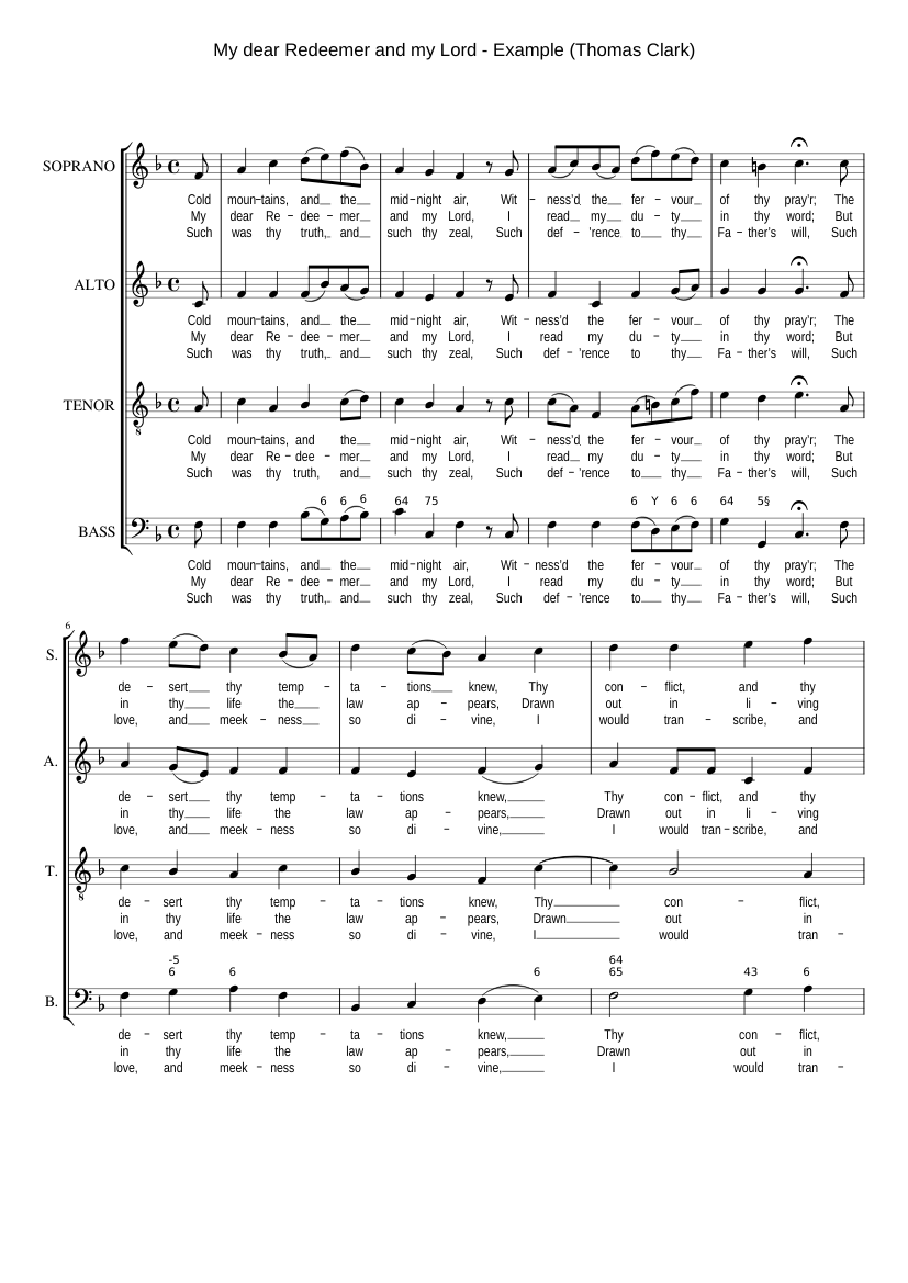 My dear Redeemer and my Lord