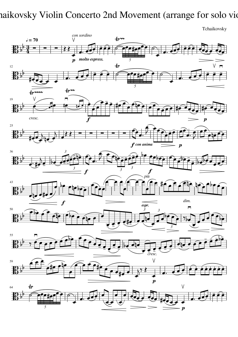 Tchaikovsky Violin Concerto