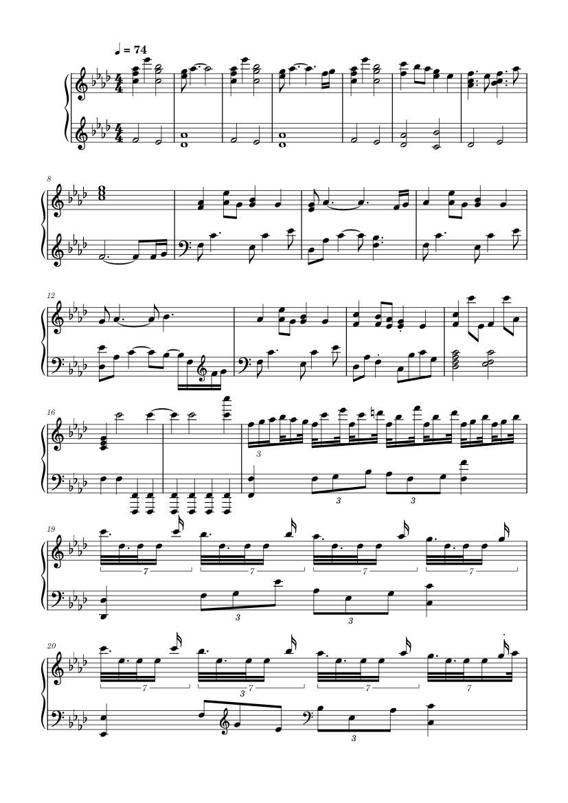 Ender Lilies - Rosary Intro Sheet music for Piano (Solo) | Musescore.com