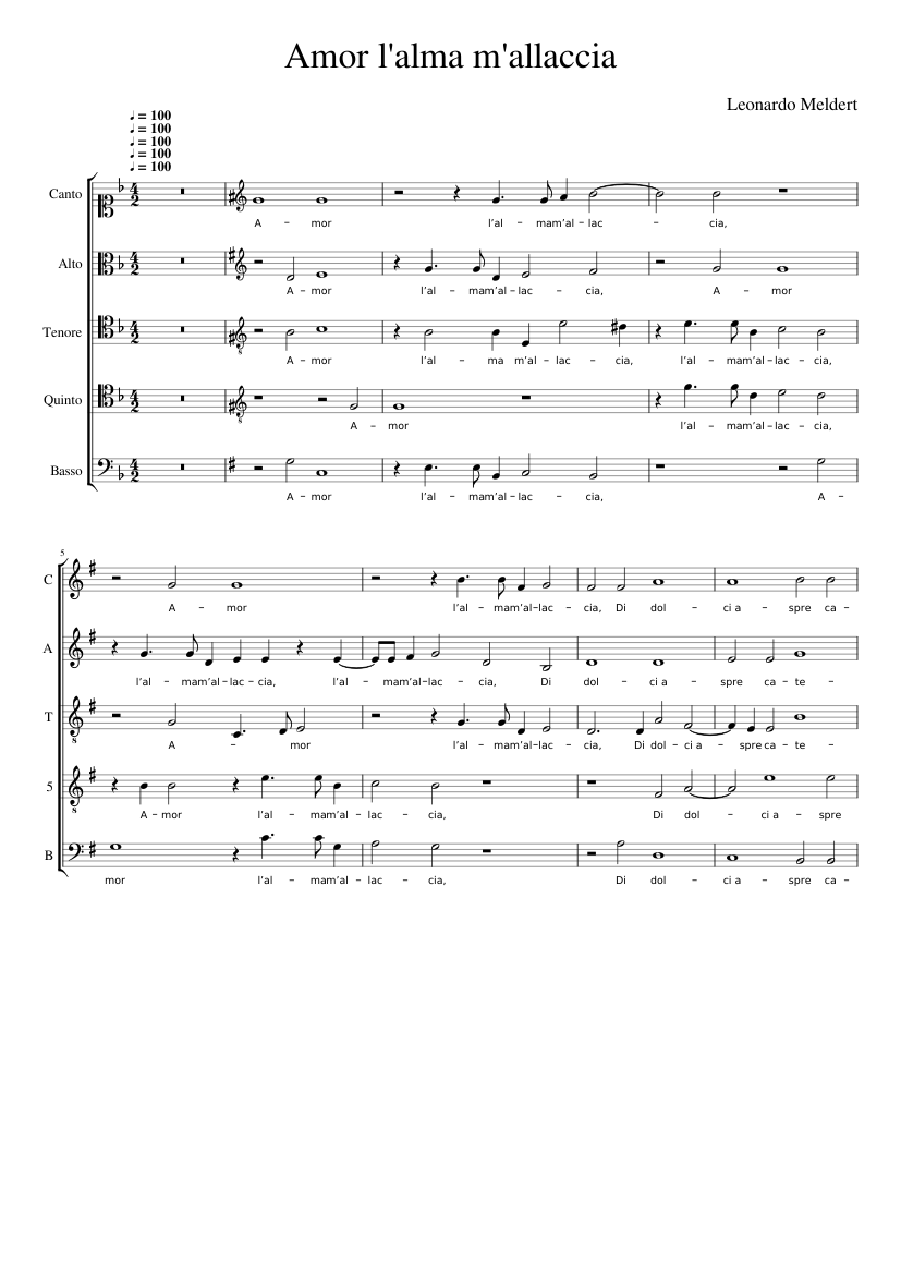 Amor l'alma m'allaccia