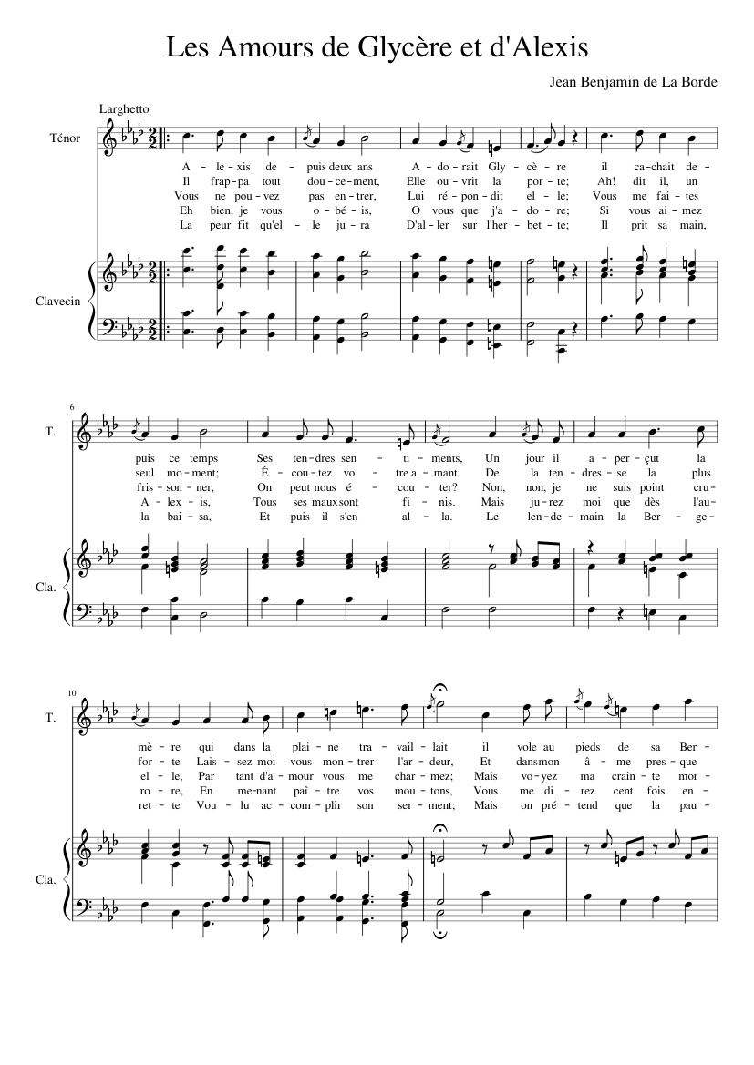 Les Amours de Glycère et d'Alexis