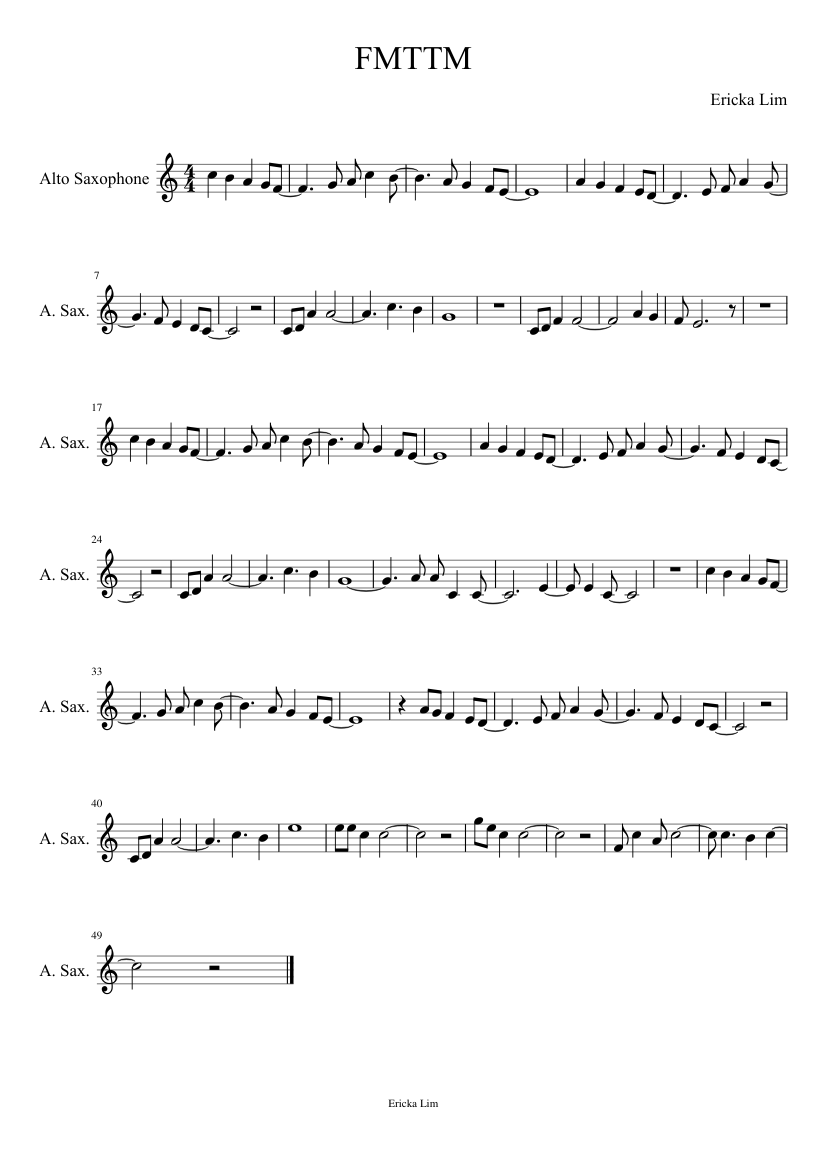 Fly Me to the Moon (Saxophone) Sheet music for Saxophone alto (Solo)