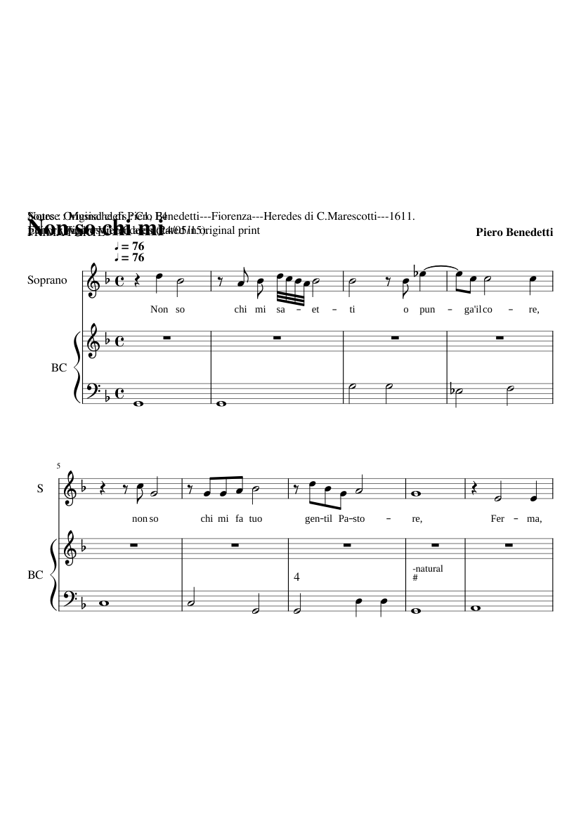 Non so chi mi saetti