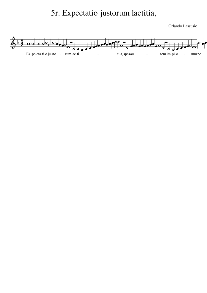 5r. Expectatio justorum laetitia