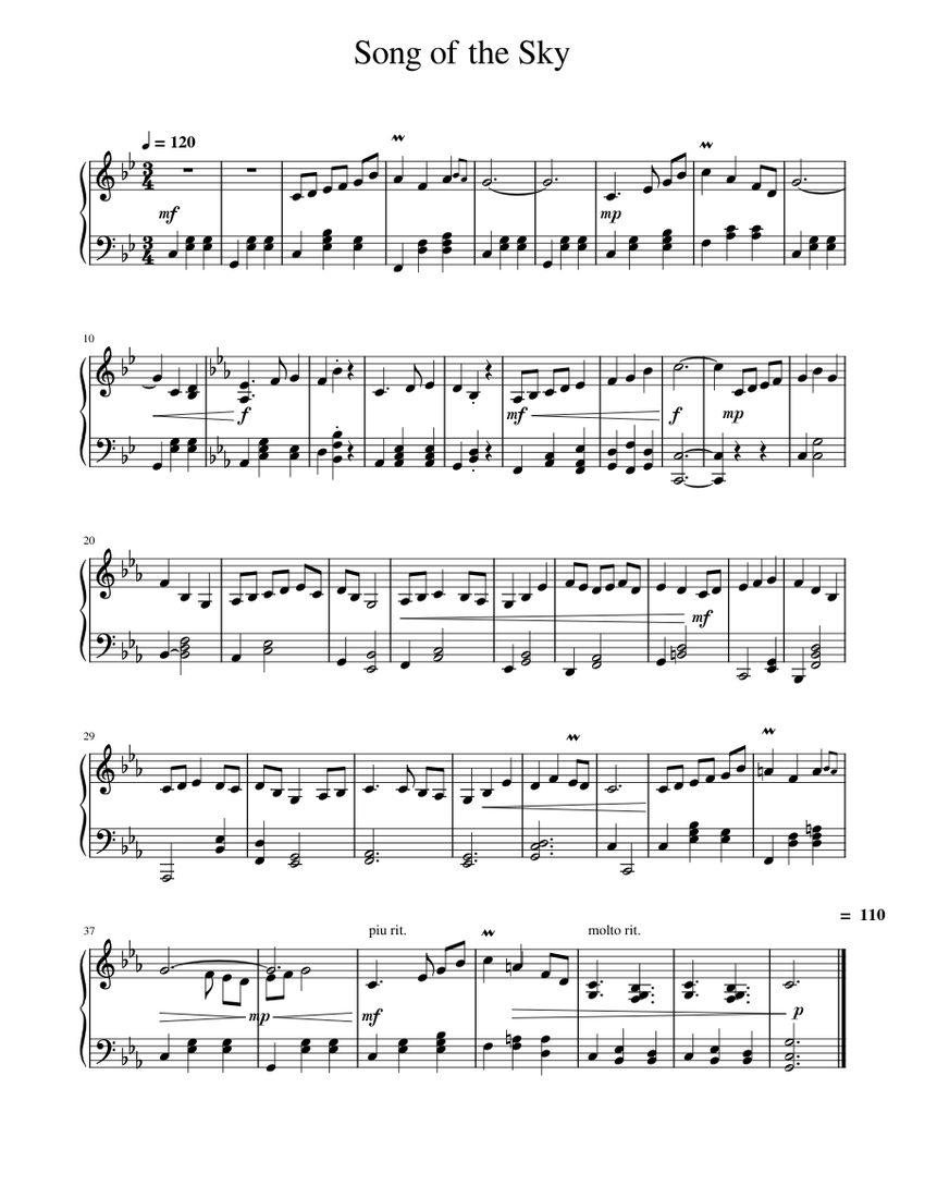 Of The Sky Sheet Music