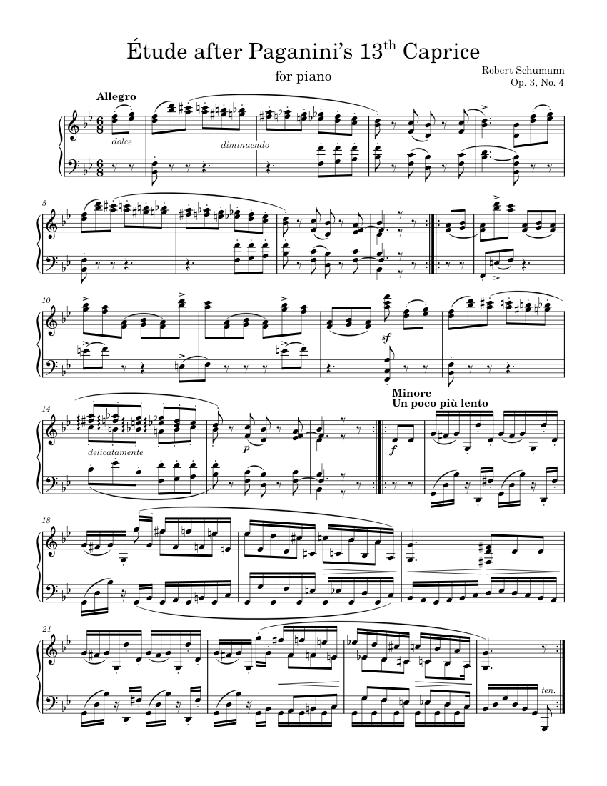 Etudes after Paganini Caprices Op.3
