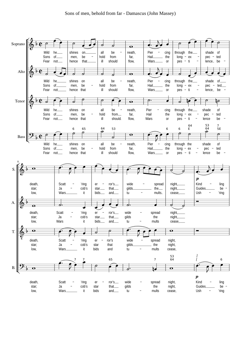 Sons of men behold from far